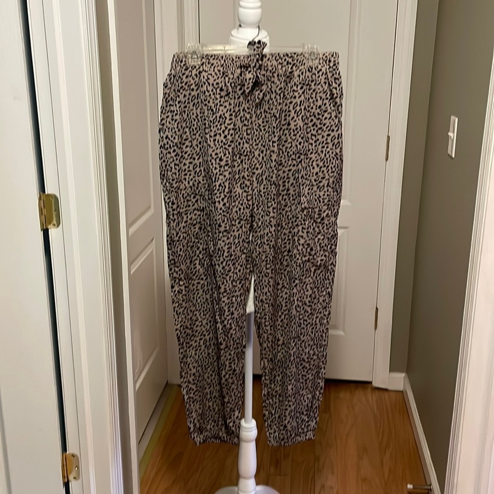 Leopard print joggers